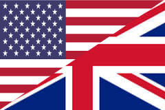 English language - flag of UK/US